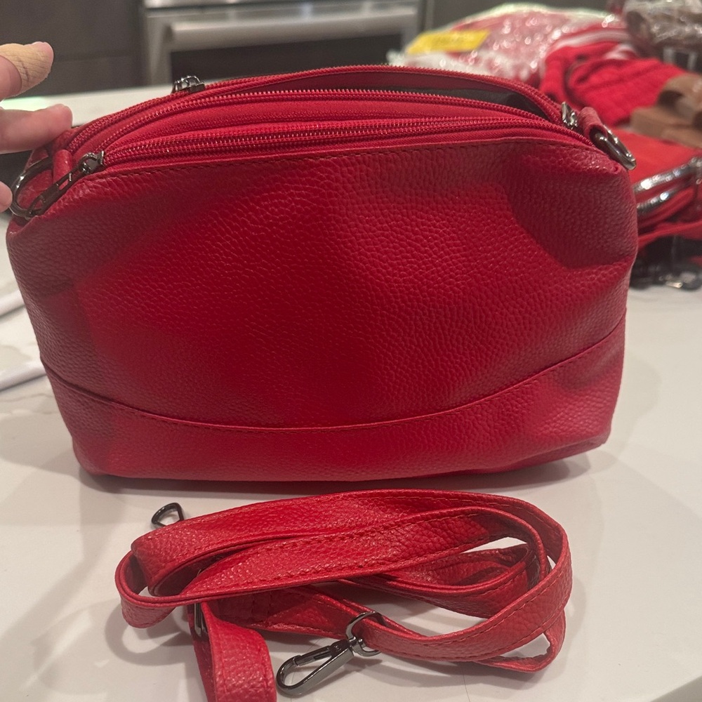 Chic Red Crossbody Bag